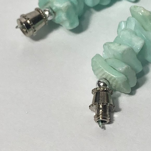 Light Green Chunk Slab 18" Necklace - Picture 2 of 15